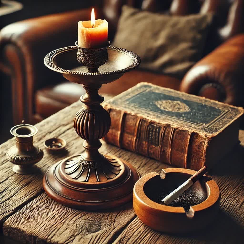 شمعدان _جاعودی _زیرسیگاری