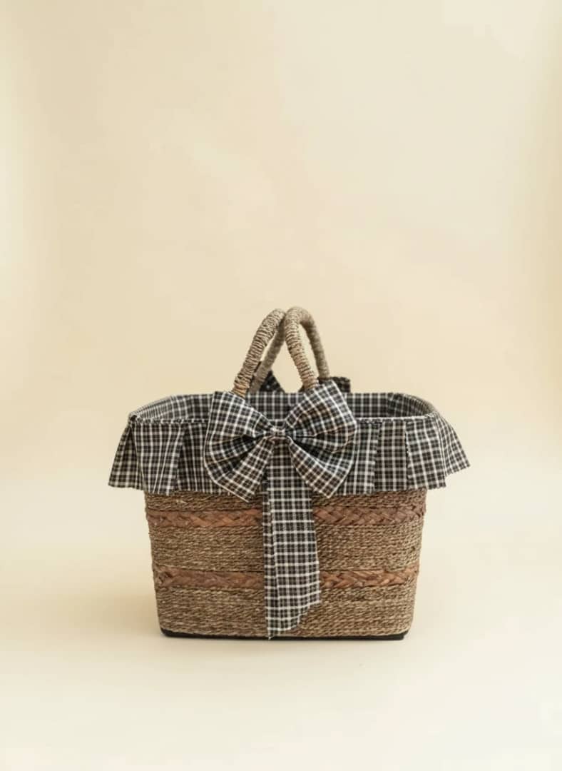 سبد پیک نیک مدل پاپیون قهوه ایی