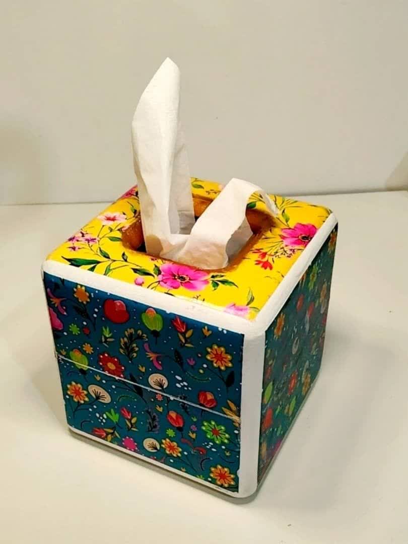جعبه دستمال مدل مربع