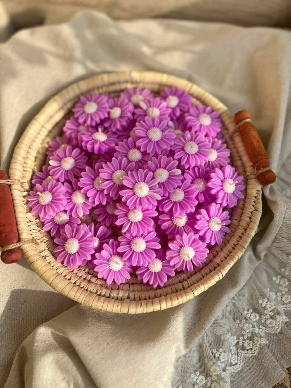 شمع گل مدل بابونه