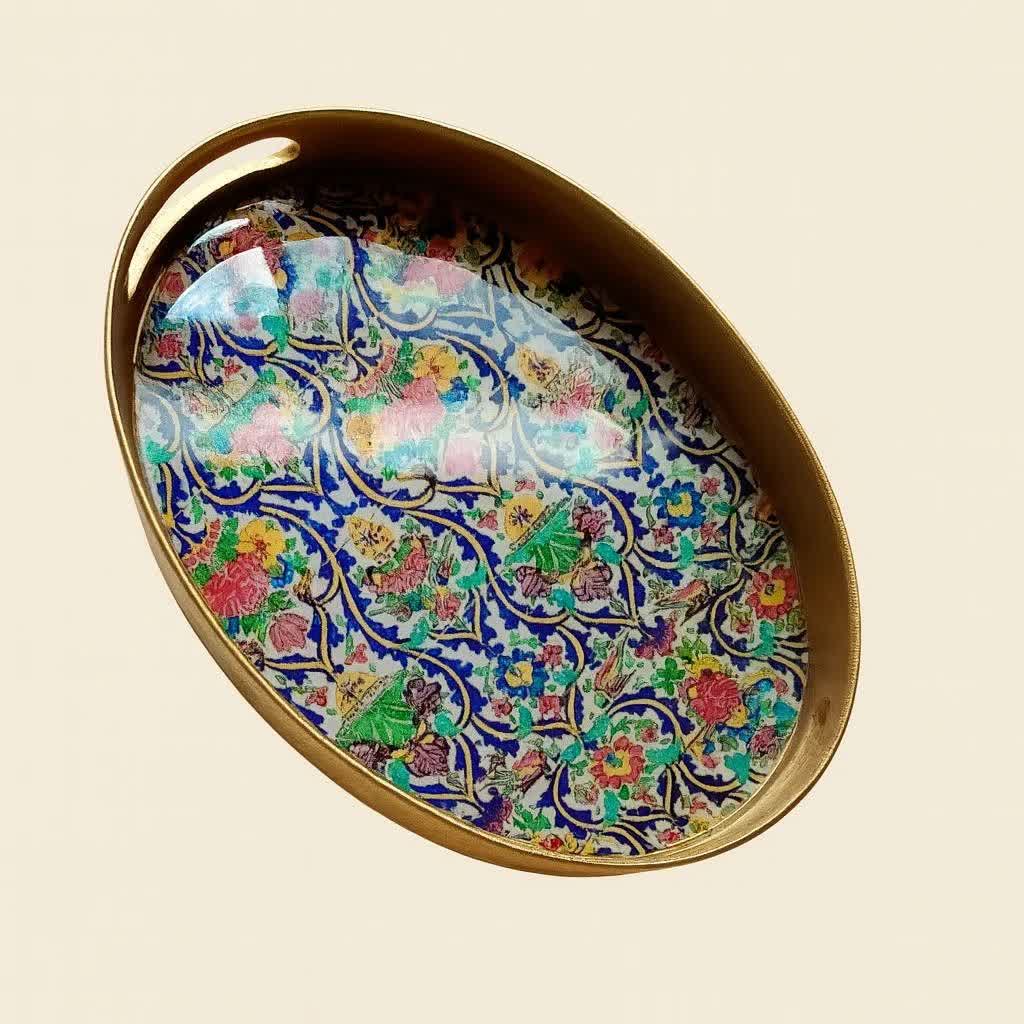 سینی مدل طرح کاشی